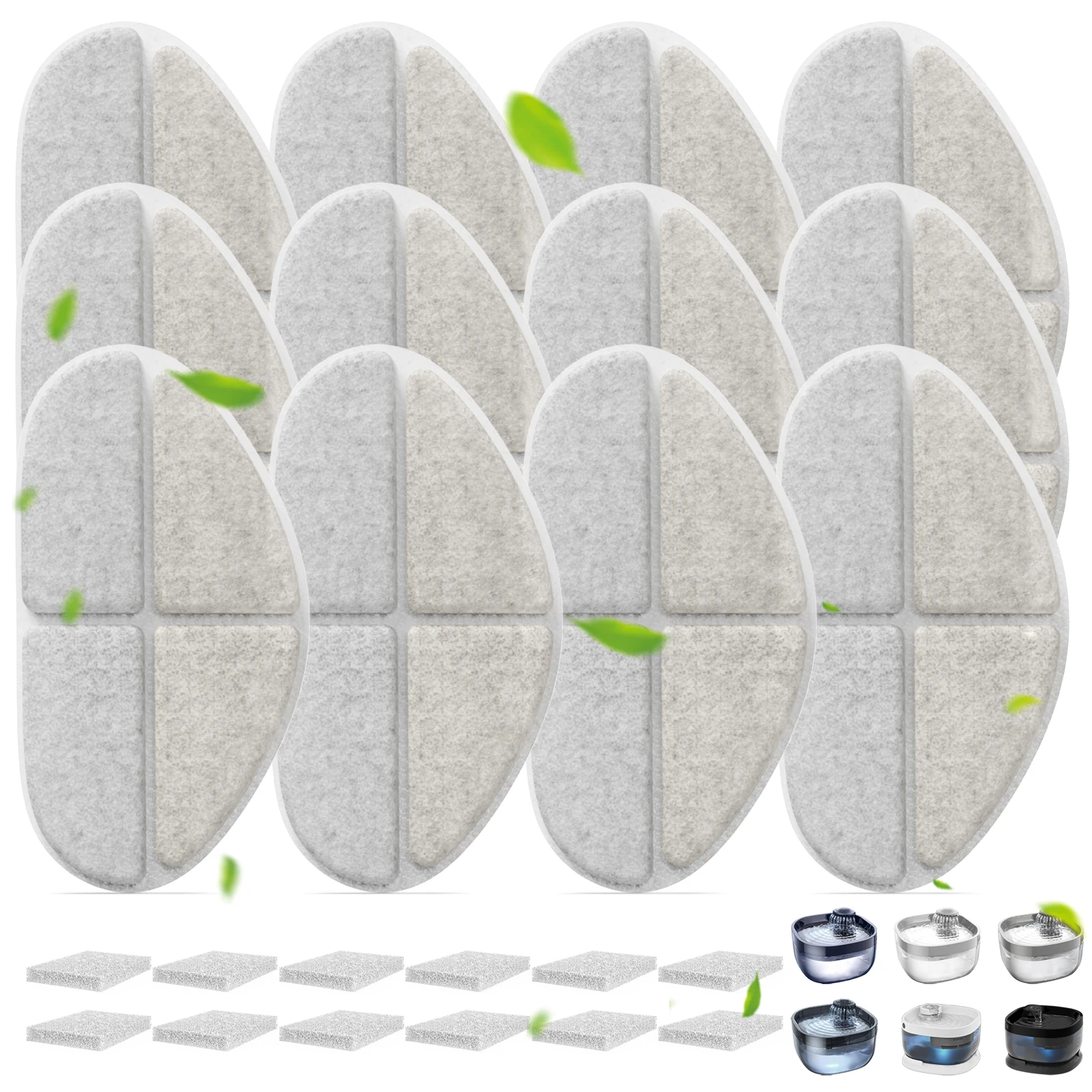 

7L Pet Water Fountain Replacement Filter Cartridge Cat Fountain Filters 6/12packs