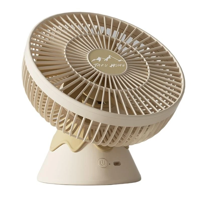 2023 New Outdoor Camping Fan Multifunctional Night Light Hanging Portable Small Electric Fan Mini Silent Fan Strong Wind E65A
