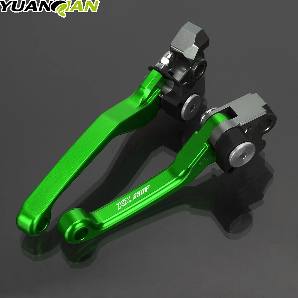 Palancas de mango de Motocross para bicicleta de cross, palanca de embrague de freno plegable para Kawasaki KX 250F KX250F 2005 2006 2007 2008 2009 2010 2011 2012