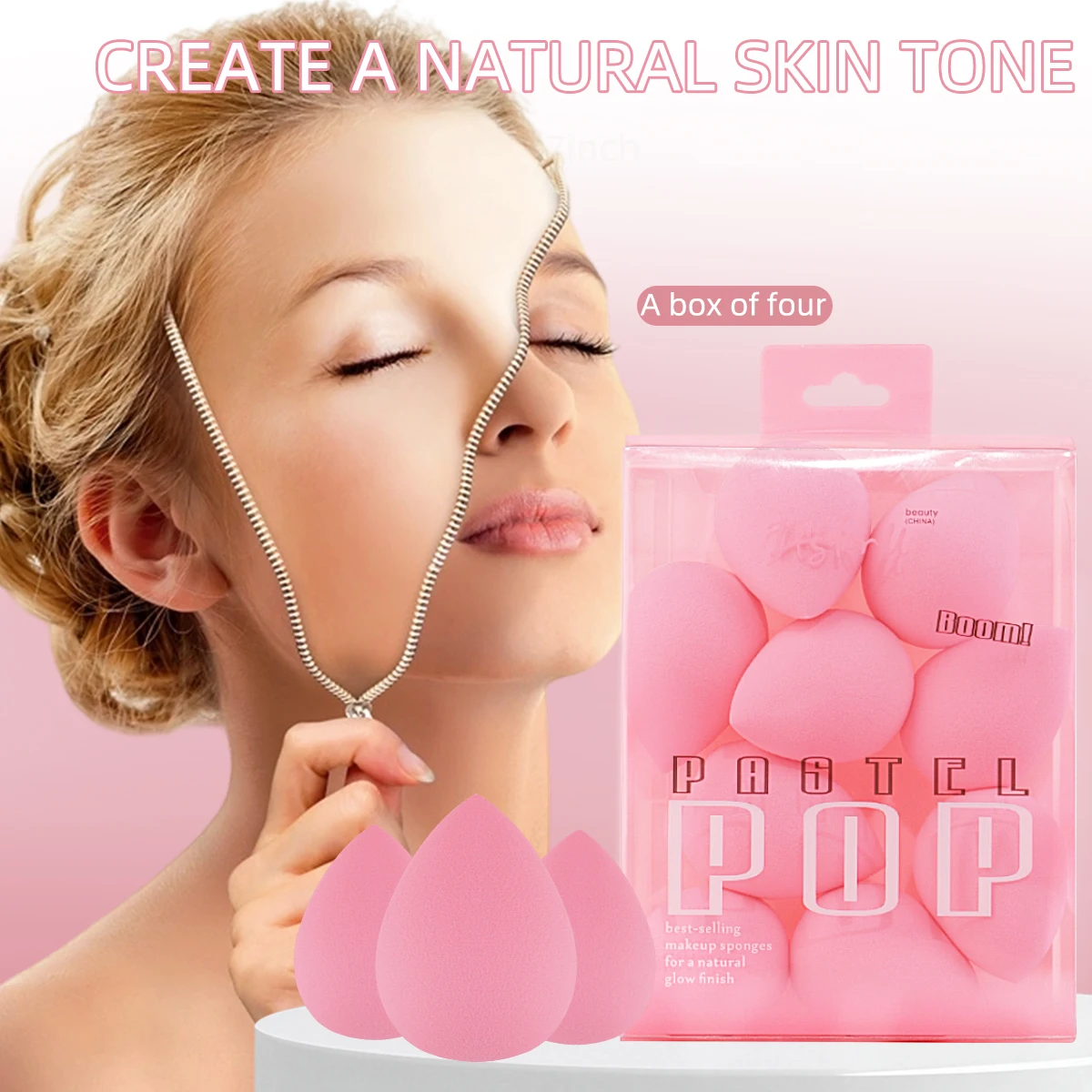 9 قطع من إسفنجة المكياج الناعمة، محبة للماء، جافة ورطبة، مناسبة للأساس والمسحوق وغيرها من البيض التجميلية #3