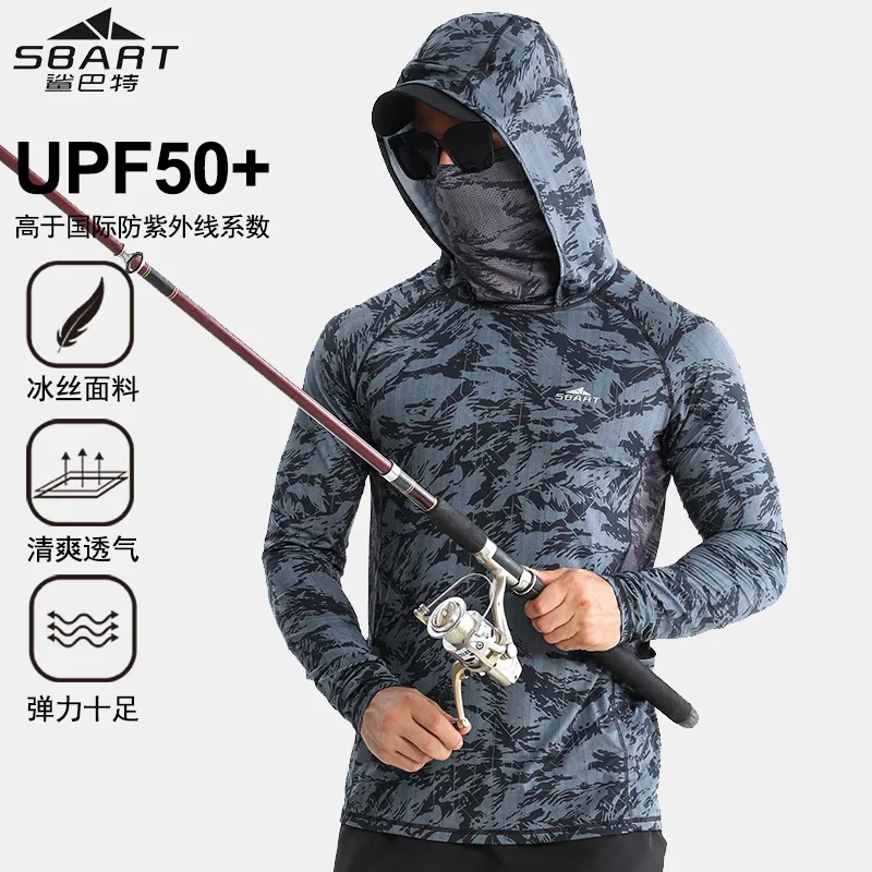 Quick Drying Running Biking Fishing Clothing for Men and Women Breathable  Ice Silk  Anti-ultraviolet Sun-protective Clothing