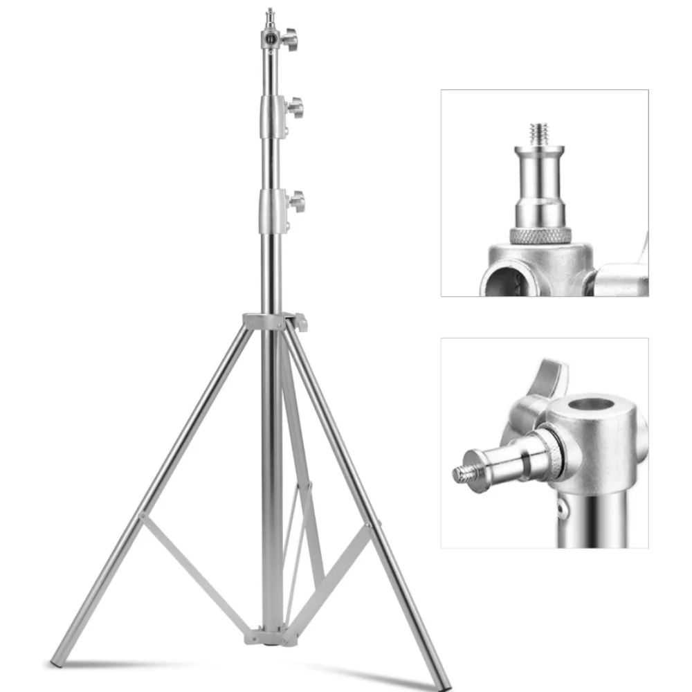 พื้นหลังการถ่ายภาพภาพสแตนเลส Super Load Bearing เหมาะสําหรับสตูดิโอ Party Telescopic Design ความต้องการฉากหลัง
