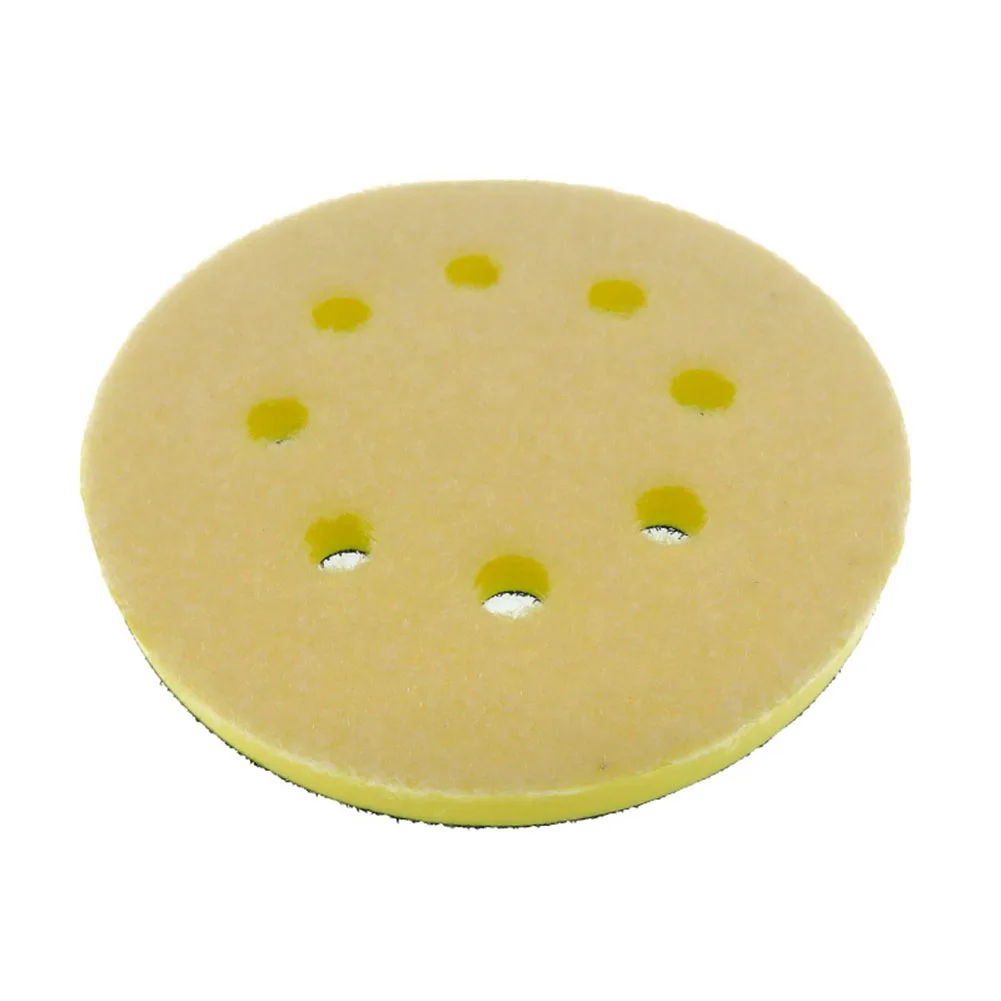 For Polishing 5 Inch Sanding Pad 8 Holes Sanding Pad Contoured And Curved Surfaces Easy To Use Foam Interface Pad