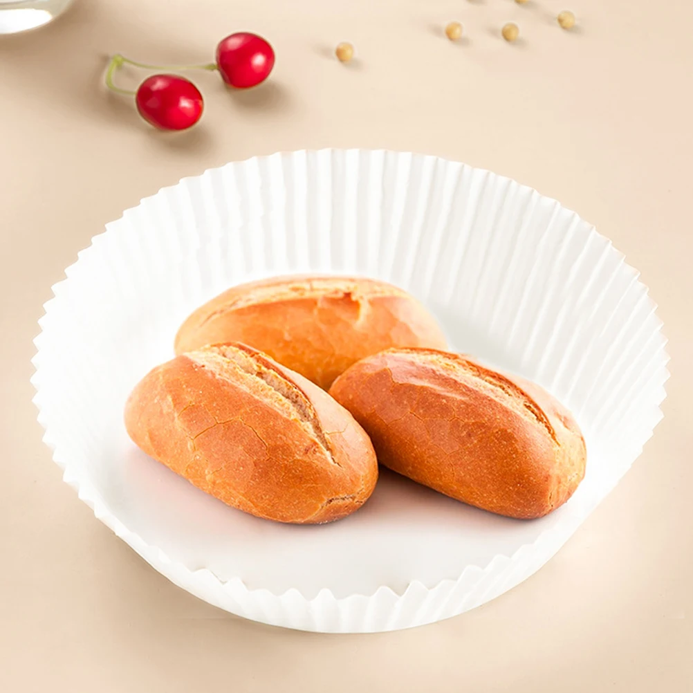 

Air Fryer Baking Pad Paper Set Food Liners for Baskets Muffin Cups Cake Fryers Disposable Oil Absorbing Waterproof Non Sticky