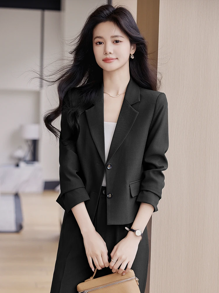 Cé marron ort ensemble de costume femmes décontracté élégance professionnel ort Sle Western manteau printemps automne saison Faion Design