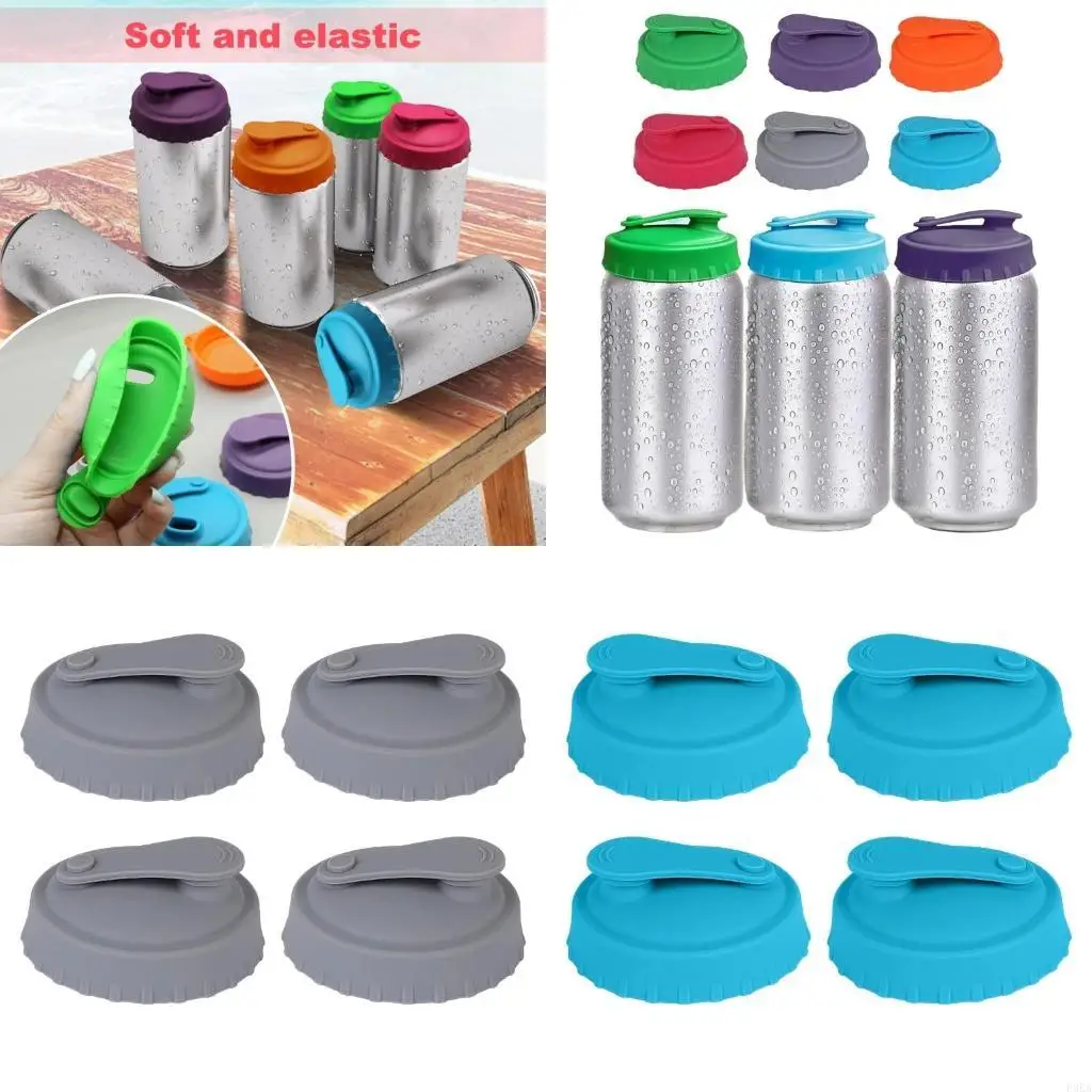 Dishwasher Safe Silicone Can Lid Universal Fit For Most Sodas Can Efficient Leak proof Covers Durable Beverage Storage Solution
