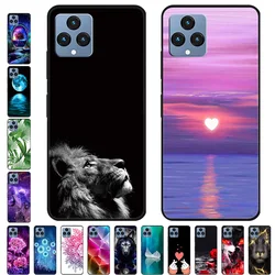 For T-Mobile REVVL 6 Case TPU Bumper Back Cover for T-Mobile Revvl6 Pro T Phone Pro 5G Protect Coque Fundas Black Edge cases