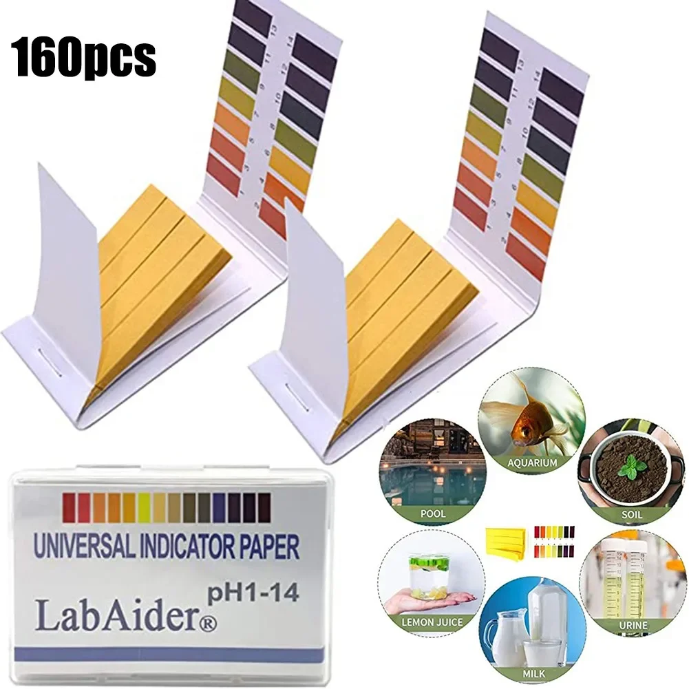 شرائط اختبار مؤشر PH للمختبرات ، إكسسوارات محمولة ، لعاب ، اختبار البول 1-14PH ، شرائط ، تخفيضات كبيرة
