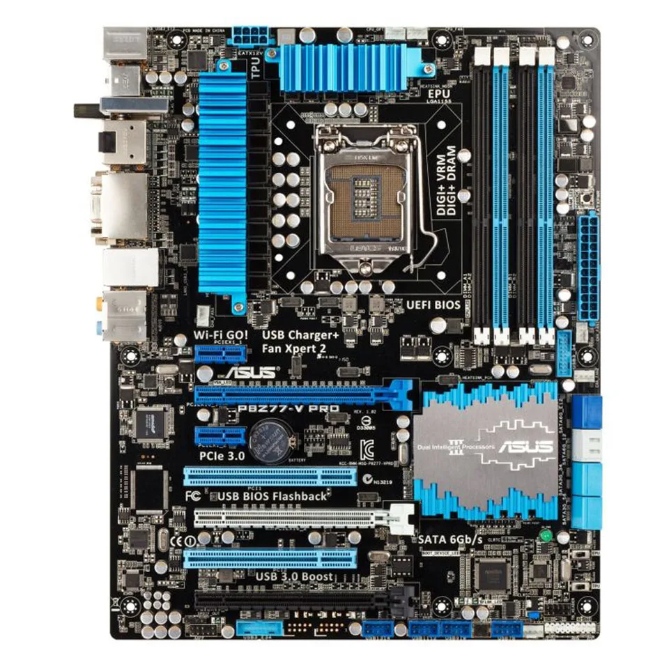 Usado ASUS P8Z77-V PRO LGA 1155 Intel Z77 HDMI SATA 6 Gb/s USB 3.0