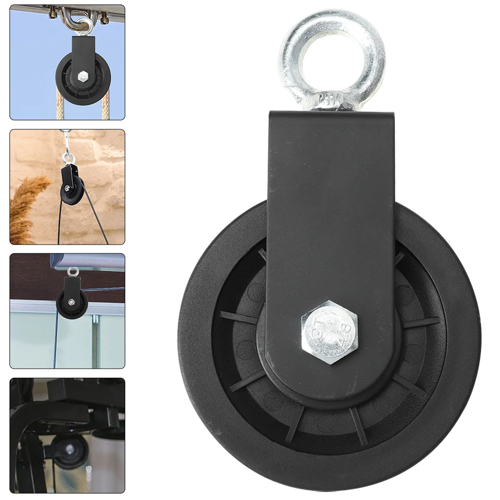 2 Pcs Pulley Cable Wheel Aluminum Alloy Machine Attachment Fitness System Plastic over The Door