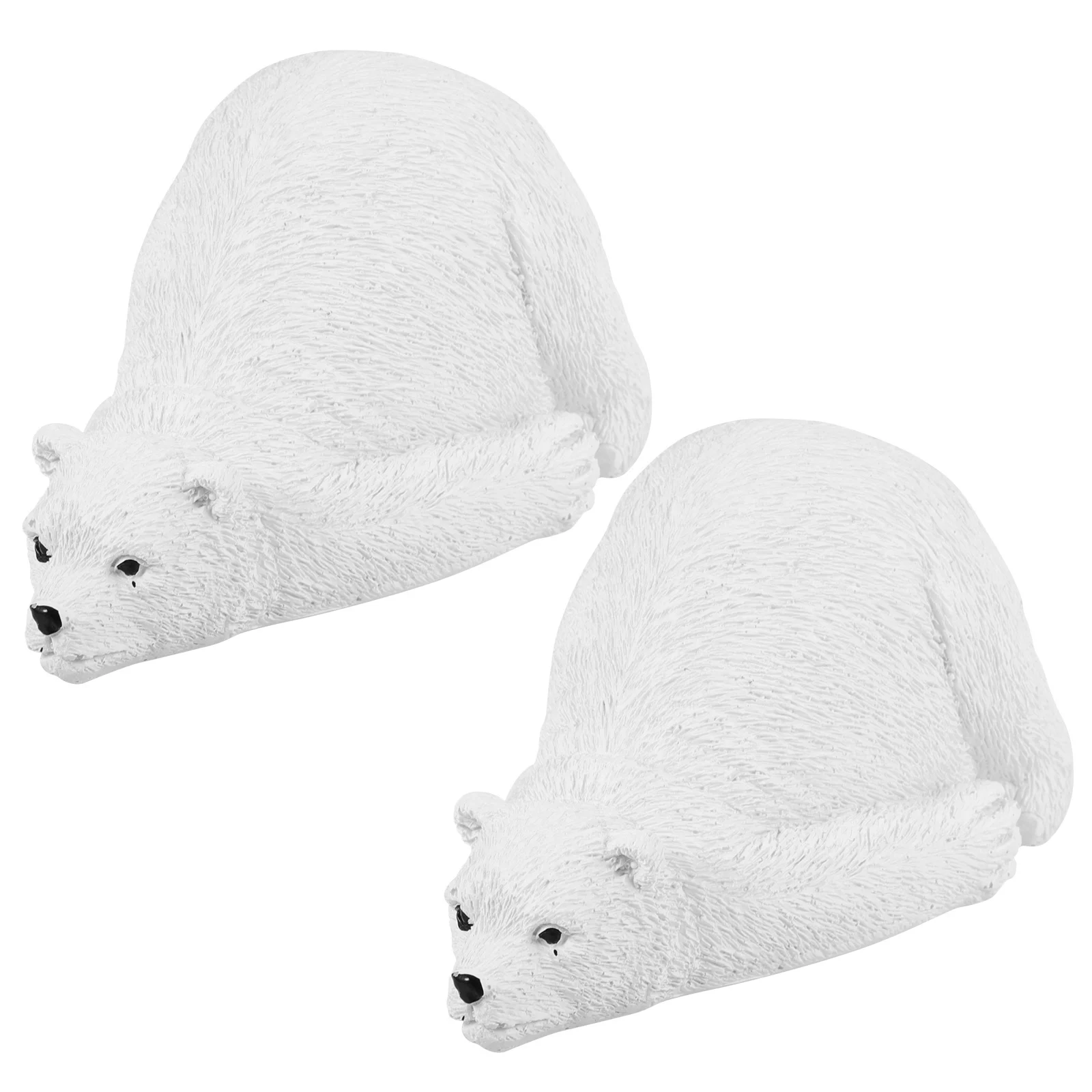 

1 Pair Toilet Decoration Caps Bear Shaped Resin Small Universal Covers Bowl Bolt Parts Non Rust Strong Texture Practical Bath