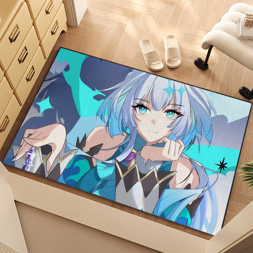 

game Honkai Star Rail Cerydra small carpet Rug Carpet Home Decor Bedroom Mat Hallway Balcony Carpet Entrance Doormat Decoration