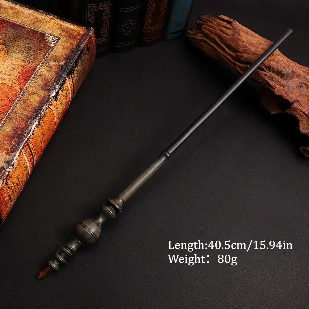 Resin Magic Wand With Metal Core Hermione Luna Magic Stick Halloween Cosplay Role Playing Costume Prop Fan Gift