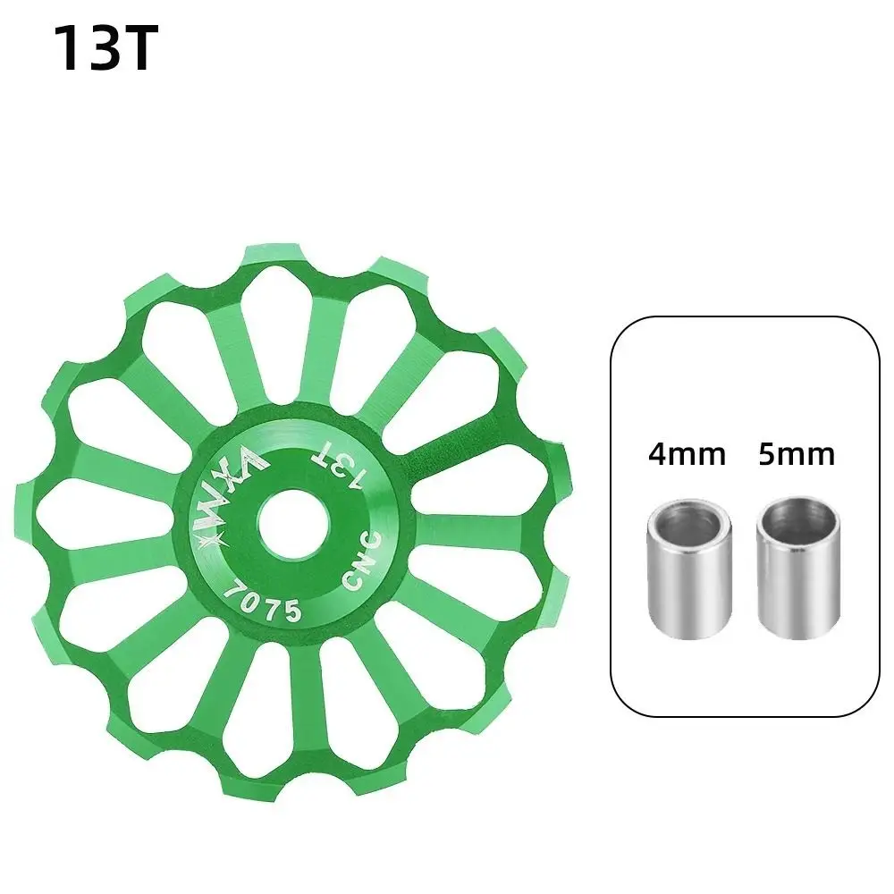 10T-17T Bicycle Guide Wheel Jockey Wheel Ceramic Bearing MTB Bicycle Rear Guide Wheel Axis Adapter Bike Guide Roller