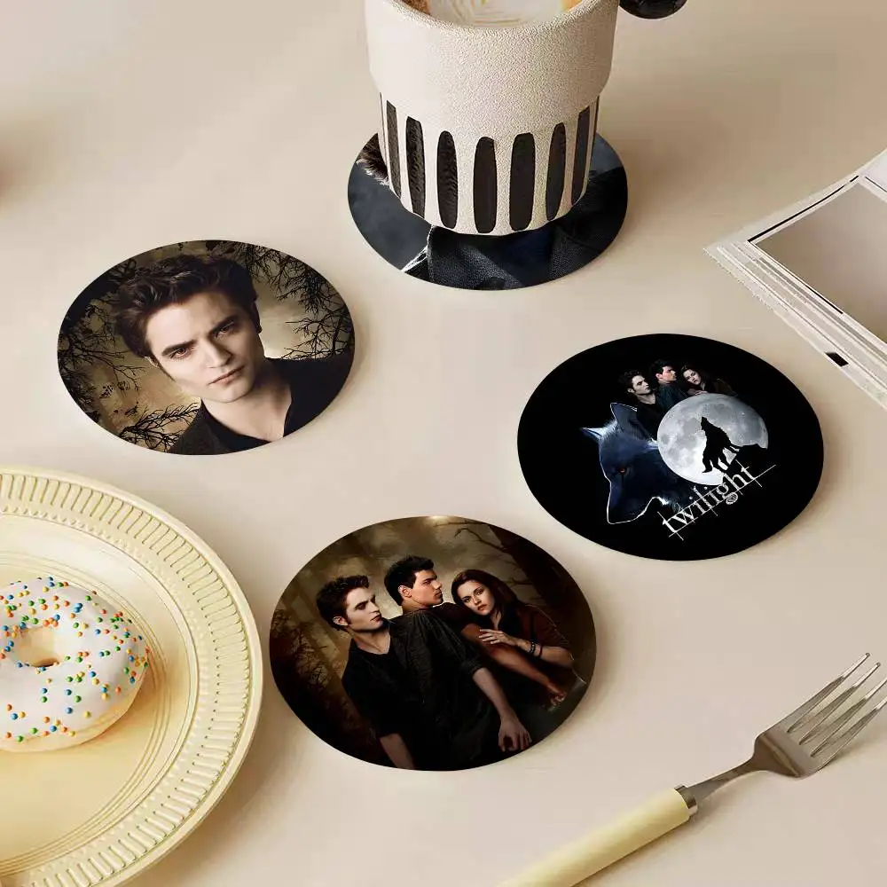 Movie The Twilight Wooden Coasters Heat-resistant And Non-slip Suitable For Restaurants And Cafes And Make Great Holiday Gifts