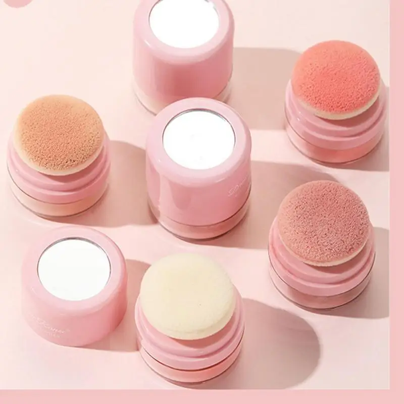 Kussen Blost Paddestoel Shimmer Blusher Voor Natuurlijke Gezicht Glow Langdurige Make-Up Poeder Sterk Gepigmenteerde Blos Make-Up Voor