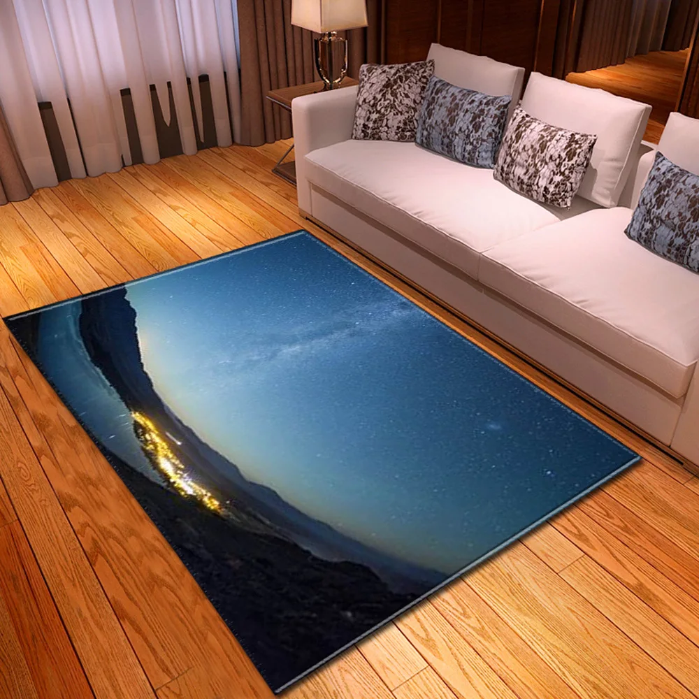 【150x200cm】 New Large polyester rug for living room, polyester floor rug for bedroom, multiple styles, easy to clean