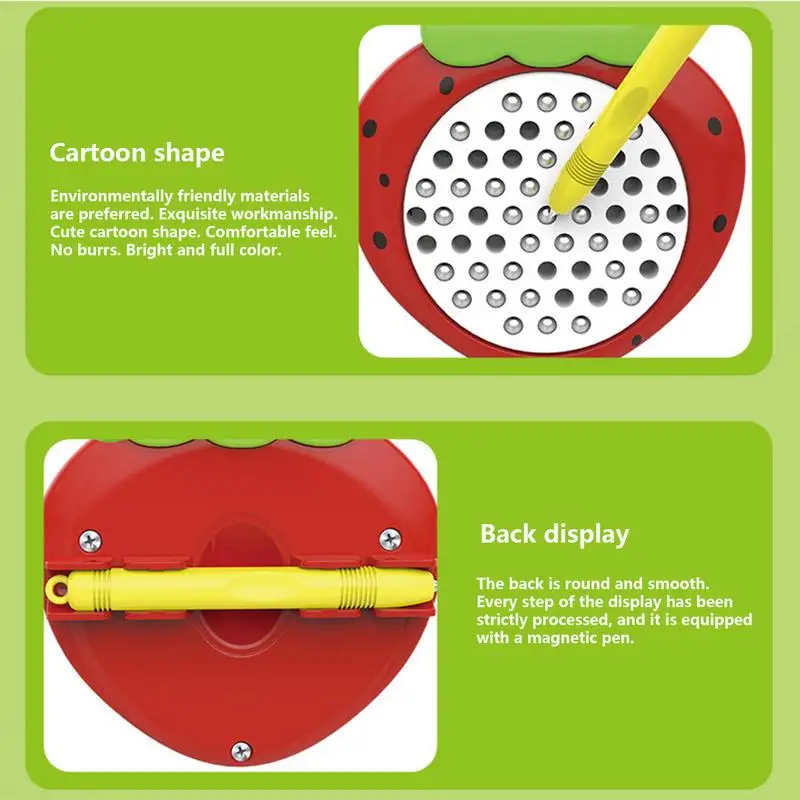 Mini tavolo da disegno magnetico sensoriale interattivo giocattolo per bambini magnete pad apprendimento educativo scrittura giocattoli regali di compleanno per bambini