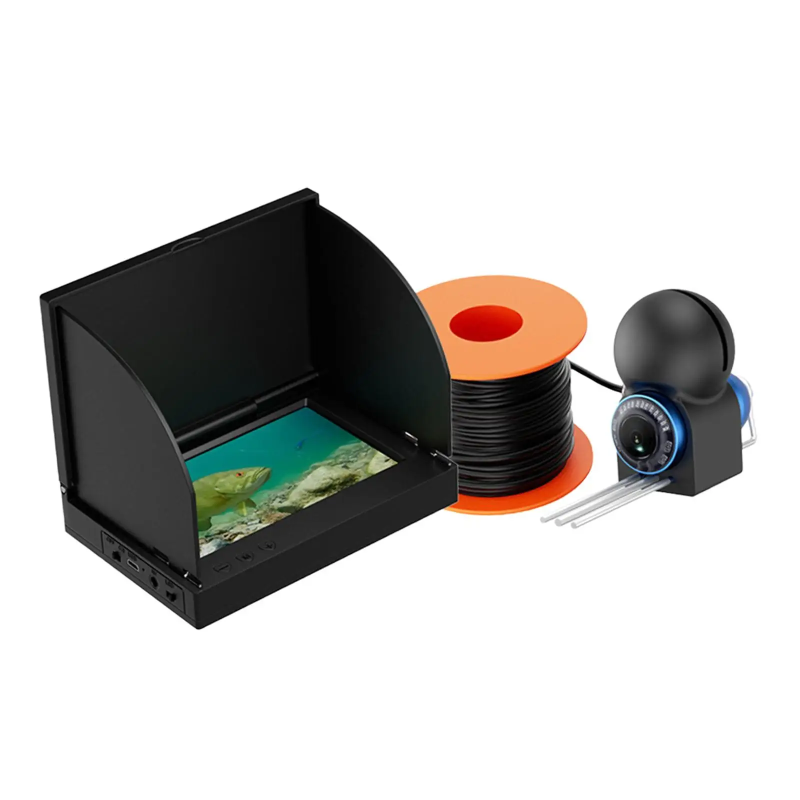 Fish Finders, Underwater Fishing Camera LCD Monitor for Lake Sea