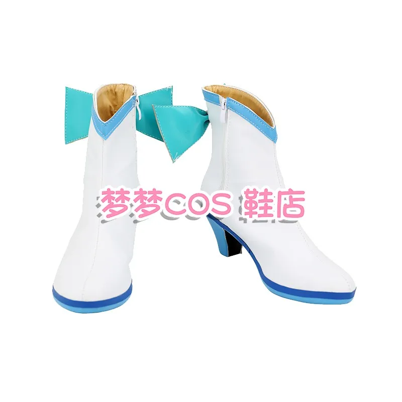 Pretty cura cura wink feminino cosplay sapatos aokaze nana cos jogo anime festa uniforme halloween jogar papel sapatos