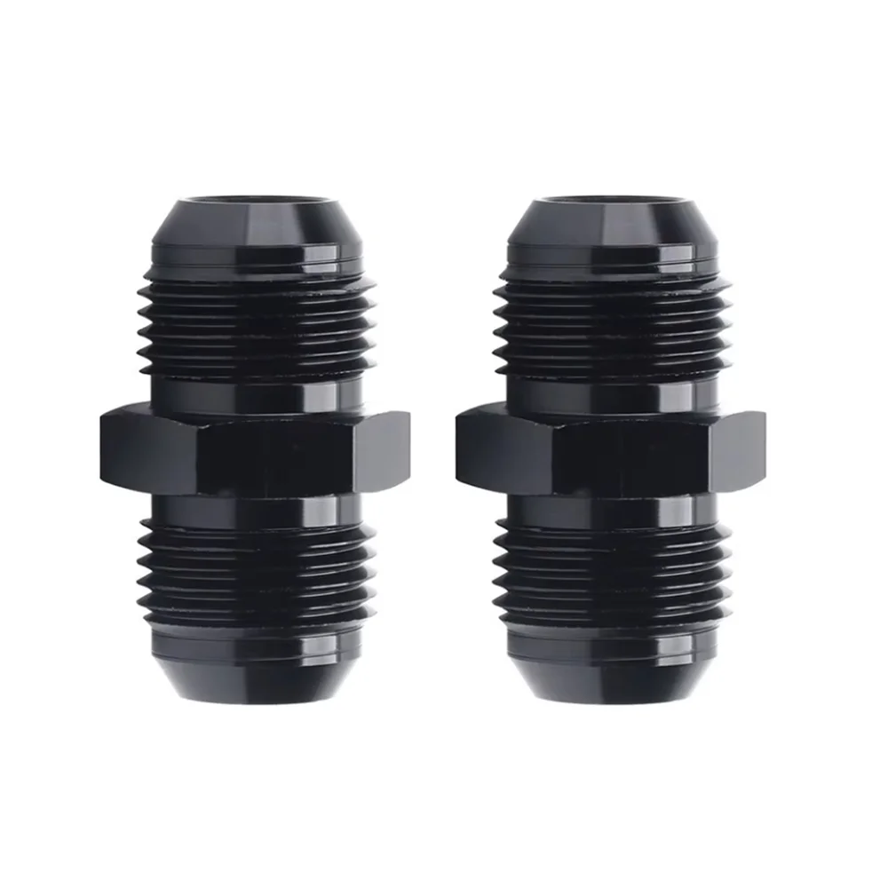 Male AN4 AN6 AN8 AN10 AN12 Same model on both endsThread Straight Fuel Oil Air Hose Fitting Male Adapter Car Auto Accessories