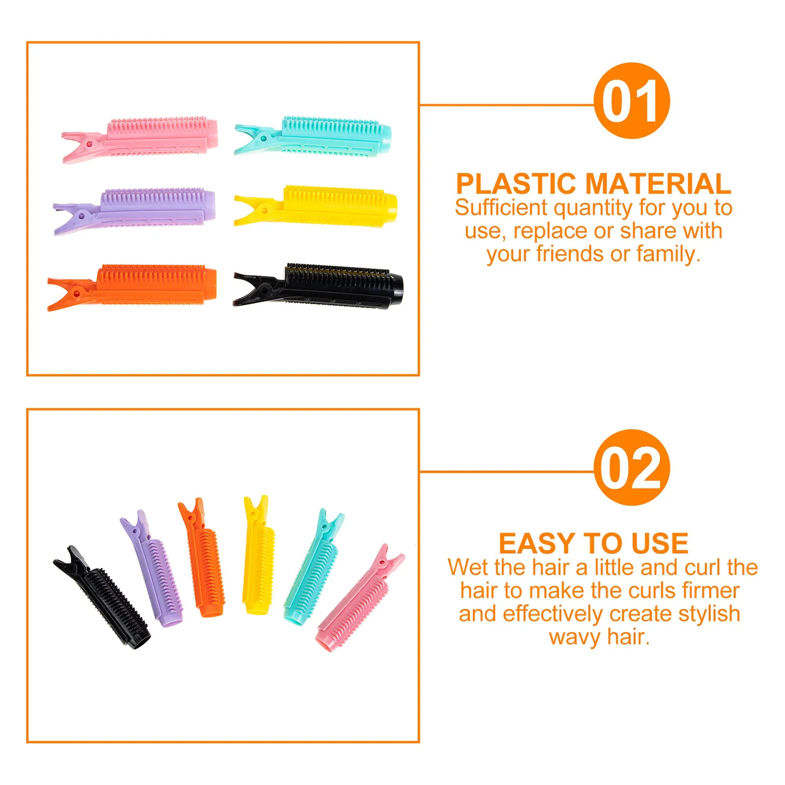 

6Pcs Volume Hair Clip Root Clips for Styling Sectioning Fast Easy Hairstyle Solution Suitable for Women Kids Natural Thick