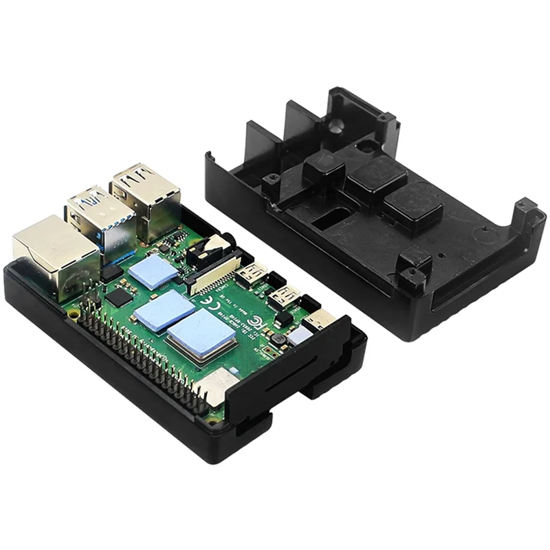حافظة من سبائك الألومنيوم ABNG لهاتف Raspberry Pi 4 حافظة معدنية للتبريد السلبي لـ Raspberry Pi 4 Model B