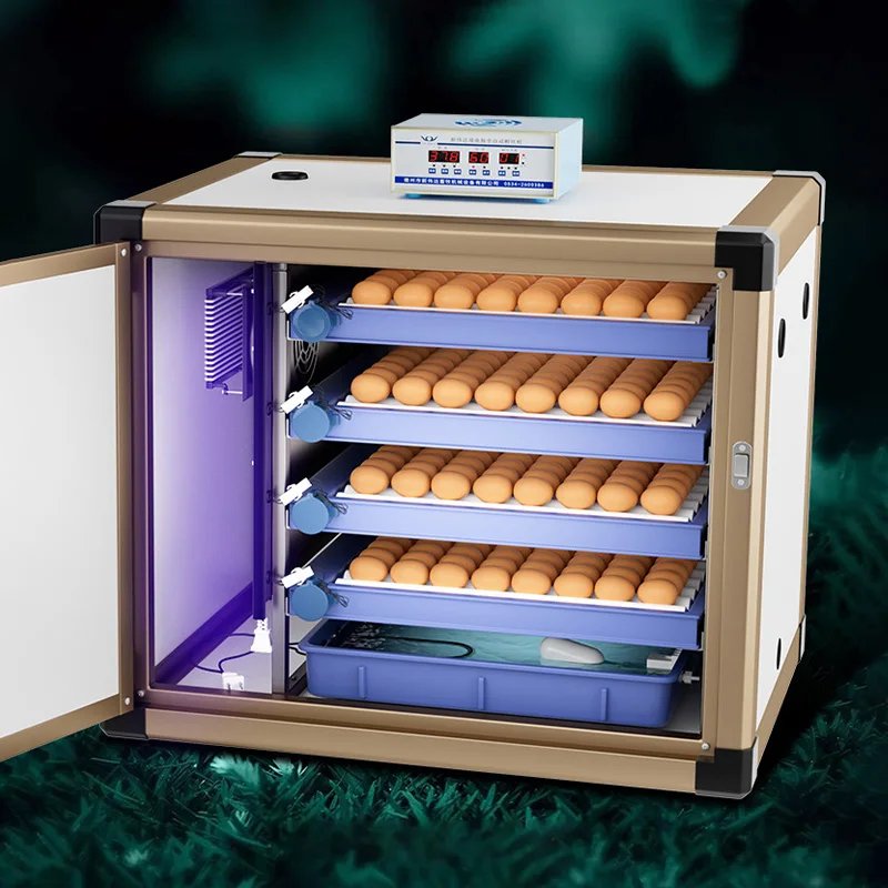 Large Industrial Automatic Egg Incubator, 80-240 Capacity Intelligent Hatcher, Precise Control for Poultry High Hatch Rate