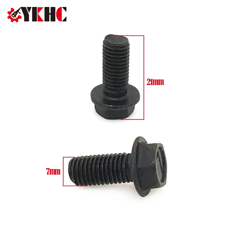 10pcs 7mm M7 Electric Drill Anti Tooth Screw For Marble Cutter Spare Parts Left-Hand Screw Power Tools Accessories