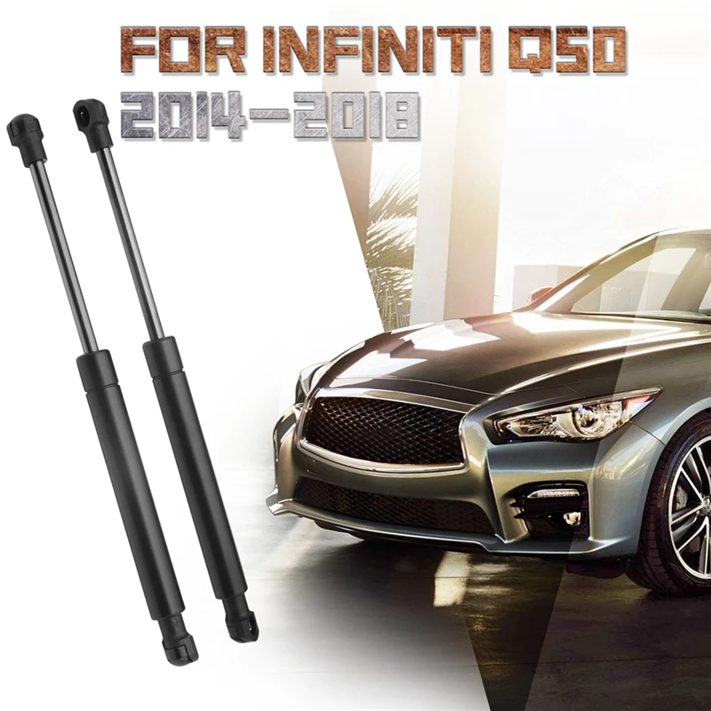 2Pcs For Infiniti Q50 2014 2015 2016 2017 2018 Car Accessories Rear Trunk Tailgate Lift Support Struts Spring Shock Gas Strut