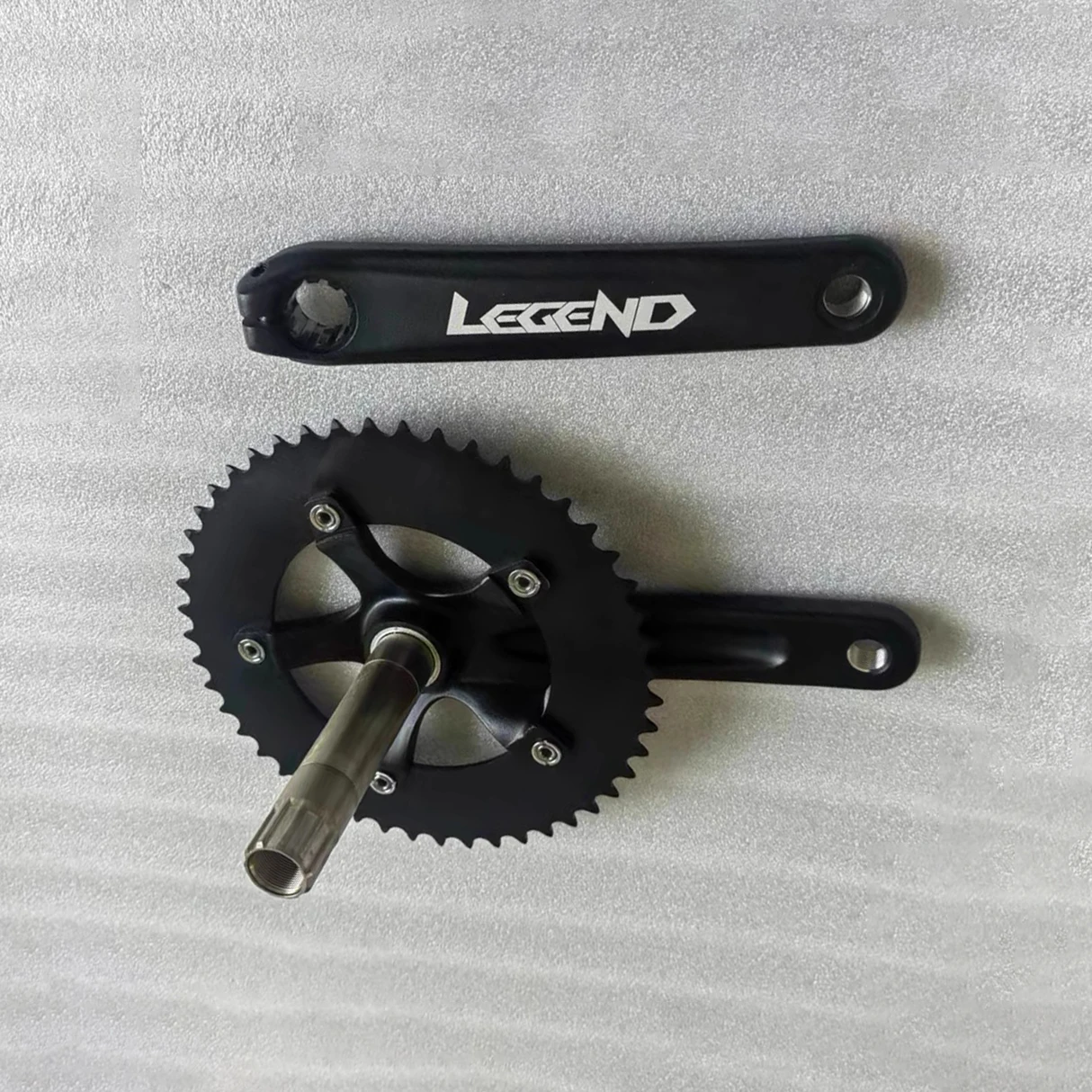 Bicycle Crankset Aluminum Alloy 44T 46T 48T Chainring Chainwheel For Fixed Gear Bike Single Speed Customize Cycling Accessories