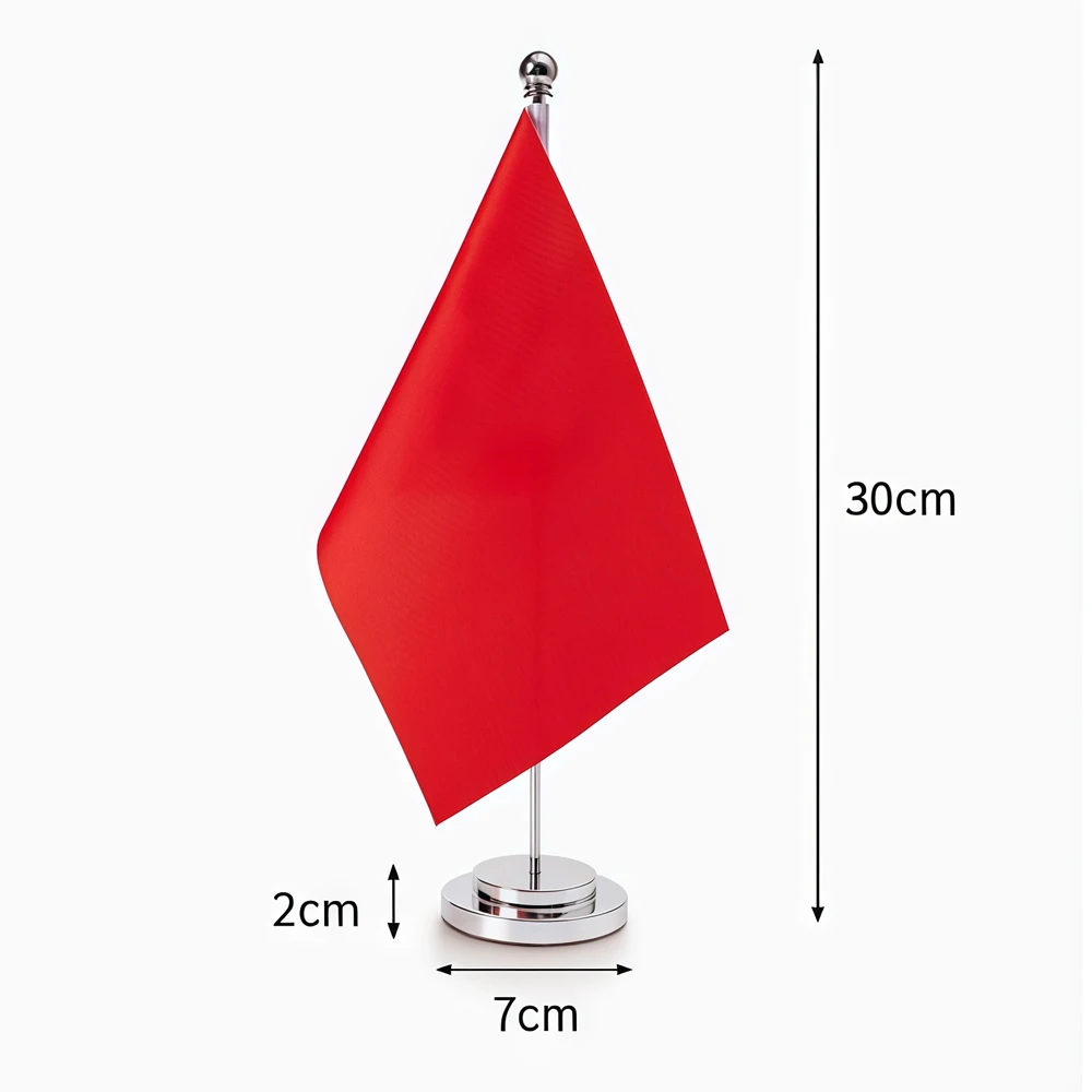 CYPOMELO office desk flag Albanian flag 14x21cm Albanian desktop small decoration flag including flagpole