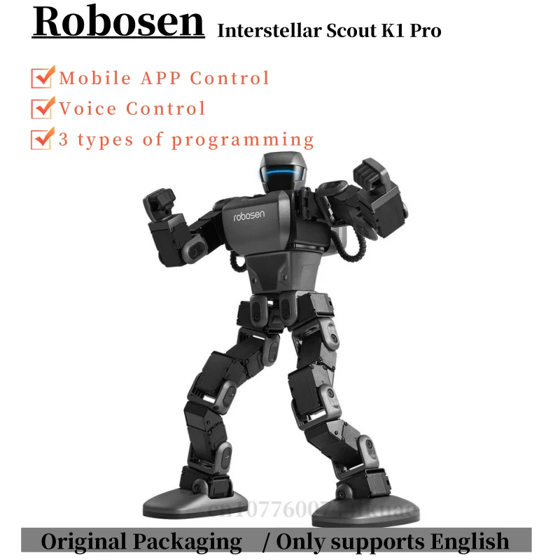 Robosen Interstellar Scout K1 Pro Children\'s Smart Robot Desktop Toys Programming Voice Dialog Emotional Companion Electric Toy