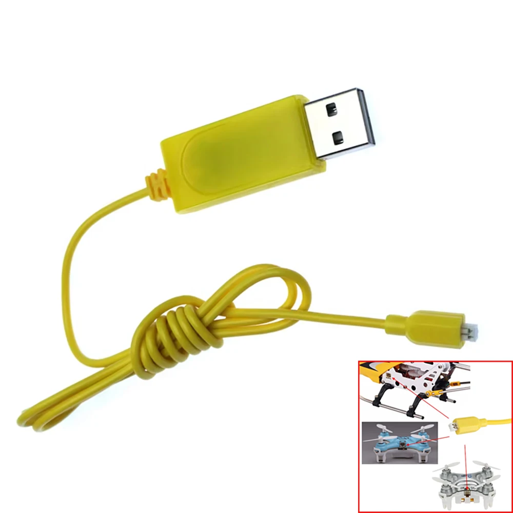 Kabel ładowarki USB Część zamienna do helikoptera RC Syma S107G S102G S108G S109G S111G S026G W25 Ładowarka RC Mini Quadcopter