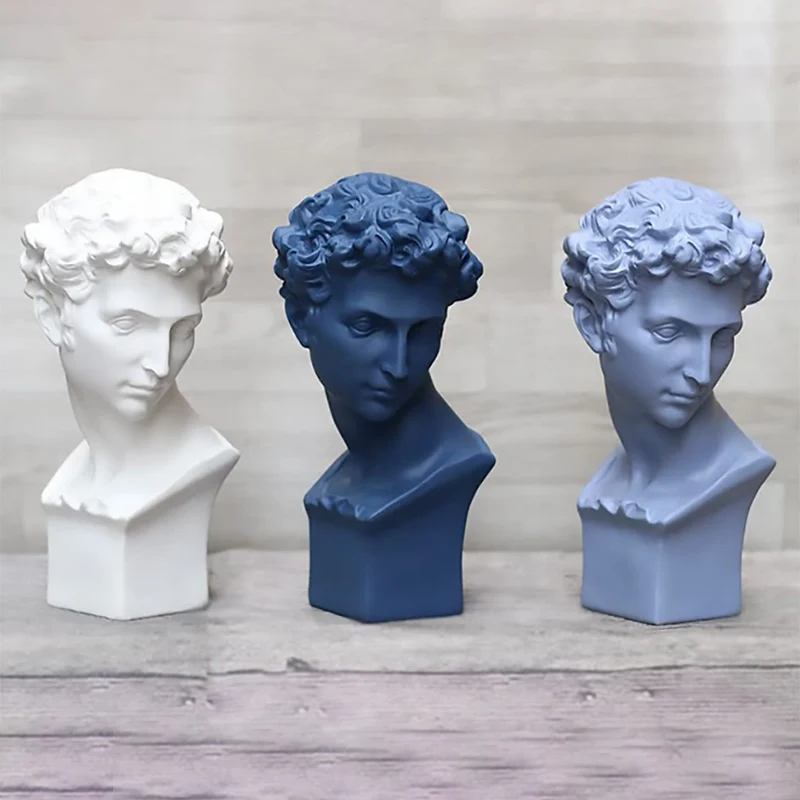 Multicolor Nordic figure resin head Sculpture ornament Giuliano De'Medici imitation gypsum statue Arts home Room decoration Gift