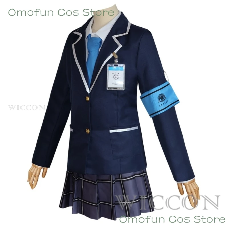 Jogo Azul Arquivo Shiroko Kuromi Serika Cosplay Costume, Peruca Headwear, sapatos, Traje, uniformes escolares, Roupas Carnaval