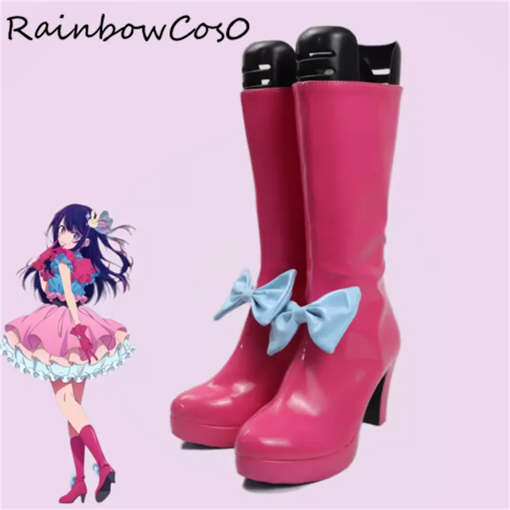 

Обувь для косплея Hoshino Ai OSHI NO KO, ботинки для игры, аниме, Хэллоуина, Рождества, RainbowCos0 W5644