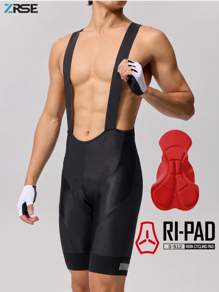 AliExpress ZRSE Men's Summer Cycling Bib Shorts High Density 5H+ Pad Moisture Wicking Breathable Back Storage Pocket for Road & MTB Riding