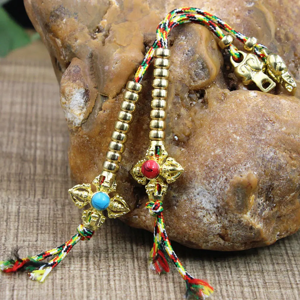 

2pcs Brass Bead Counter Prayer Chanting Accessories Smooth Durable Buddha Meditation Counter Simple Bead for Zen