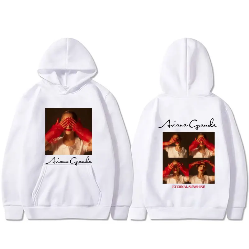 Singer Ariana Grande Eternal Sunshine Graphic Hoodie Men Women Casual Oversized Pullover Hoodies Male Fashion Hooded Sweatshirt