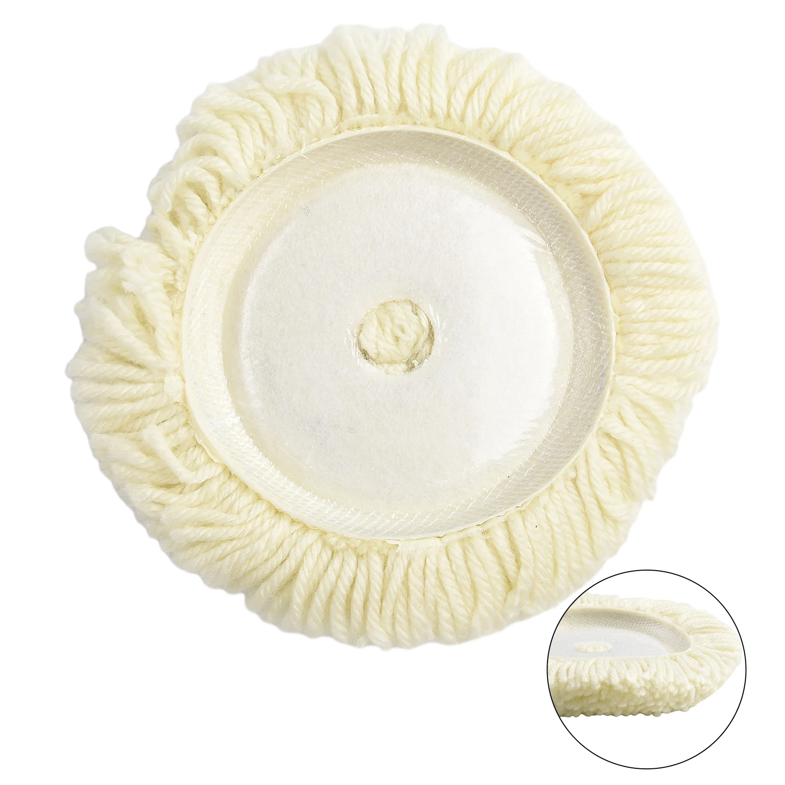 

Wool Polishing Pad Good Wool Power Tool Practical Pure Natural White 180mm Automobile Manufacturing Automobile Wheels