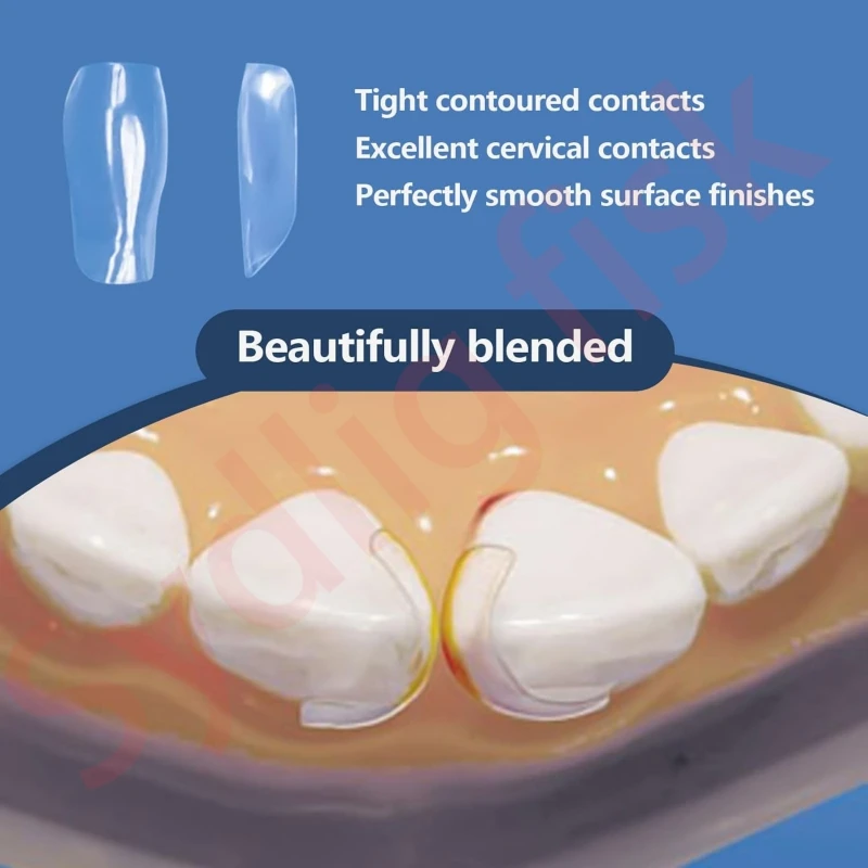10Pcs/box Dental Clear Matrix Matrice BT Bow Anterior Matrices Front Matrices Fits Bioclear Style S/M/L Dentistry Materials