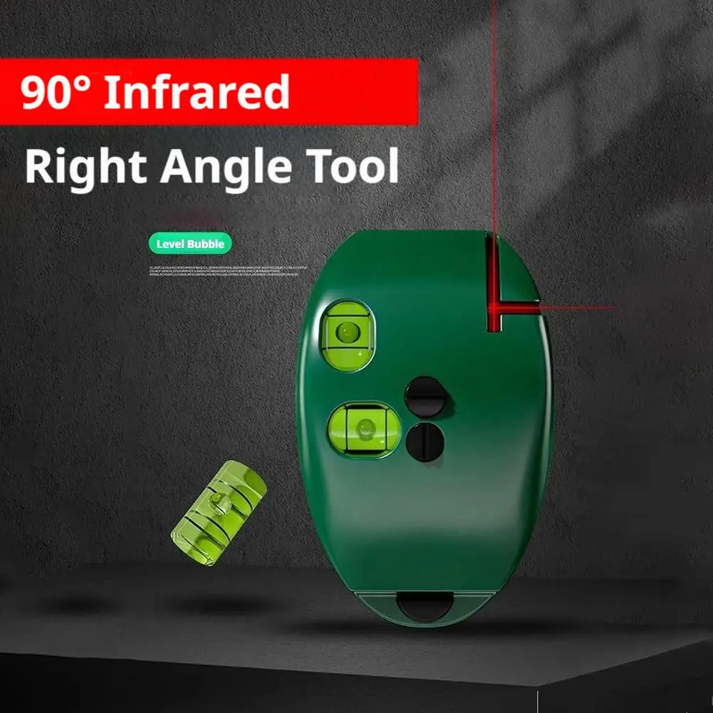 Portable Right Angle Level Tool 90Degree Laser Level Electronic Infrared Line Level High Precision Long Distance Wall Level Tool