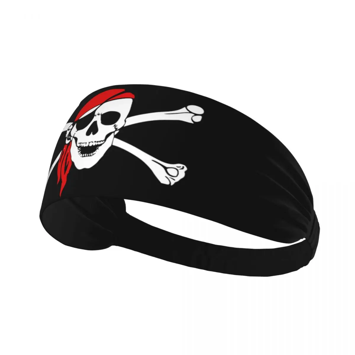 Sports Sweatband Breathable Headband Sweat Hair Head Band Pirate Flag Skull Yoga Headband