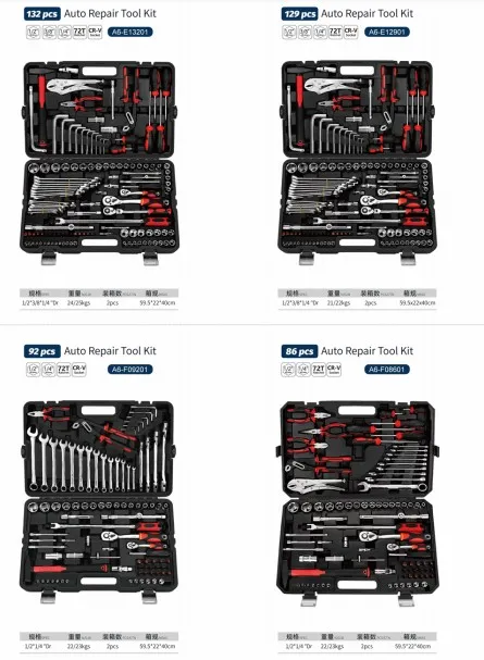 AA4C 86pcs Auto Repair Tool Kit Shelf Hardware Hand Tools Workbench Tools A6-E08601