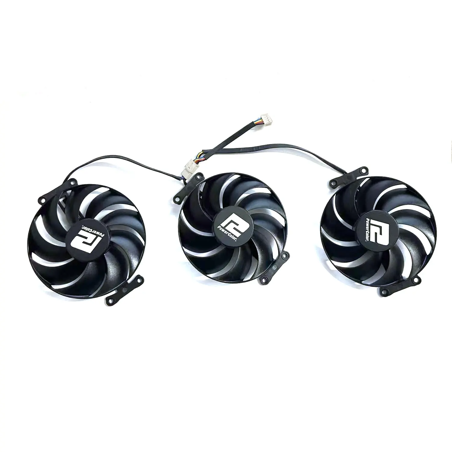 Kipas GPU PowerColor RX 7800 XT 16G, kartu grafis kompetitif 87MM 4PIN T129215BU RX 7800 XT