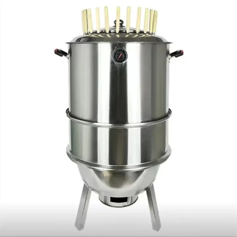 

Smokeless BBQ Grill Hanging Oven with Stainless Steel Circular Cooking Range for Indoor And Outdoor Charcoal Picnic Gear
