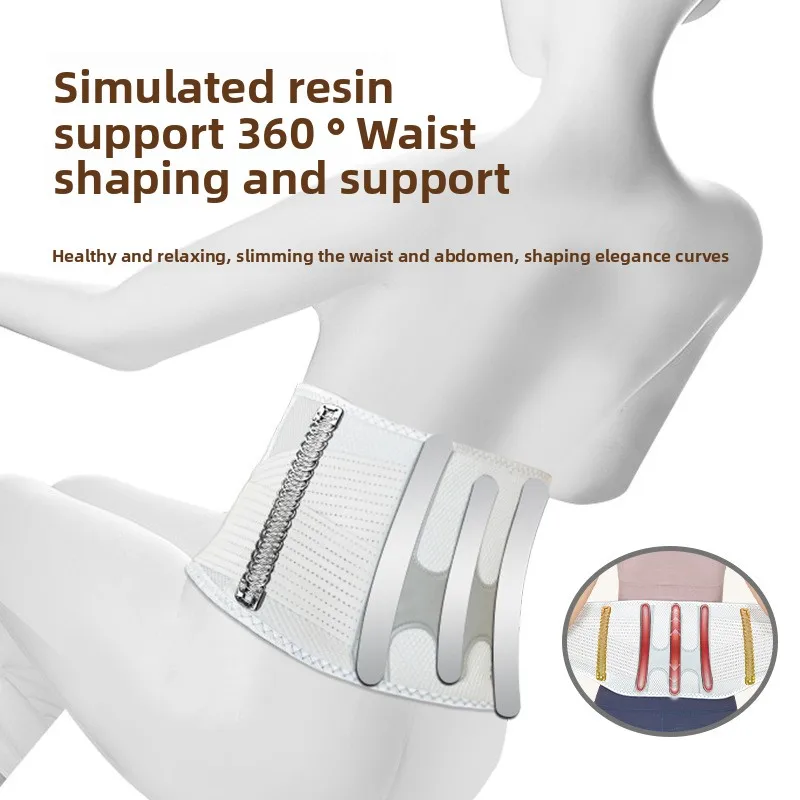 حزام تدليك الخصر لتدفئة الظهر الكهربائية مع علاج Mugwort والاهتزاز للرجال والنساء #5