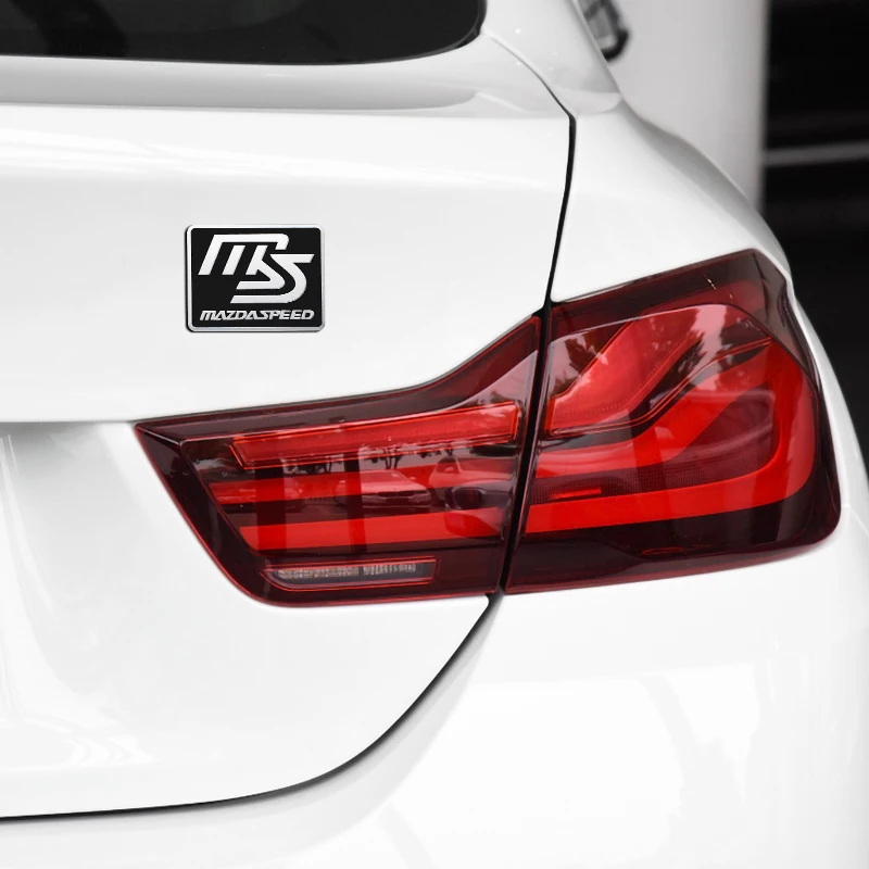 ثلاثية الأبعاد سبائك الألومنيوم سيارة لاصق الشعار شارة شعار مائي لمازدا 3 6 2 CX5 Cx30 CX3 CX9 Atenza Axela Demio MP MS RX8 اكسسوارات