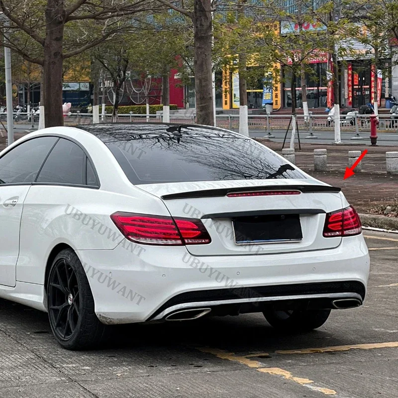 For Benz W207 C207 2010-2016 2-Door Coupe Convertible E200 E250 Carbon Fiber Rear Trunk Spoiler Car Wing